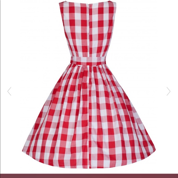 Retro PinUp Girl Rockabilly Gingham Dress - Picture 4 of 7